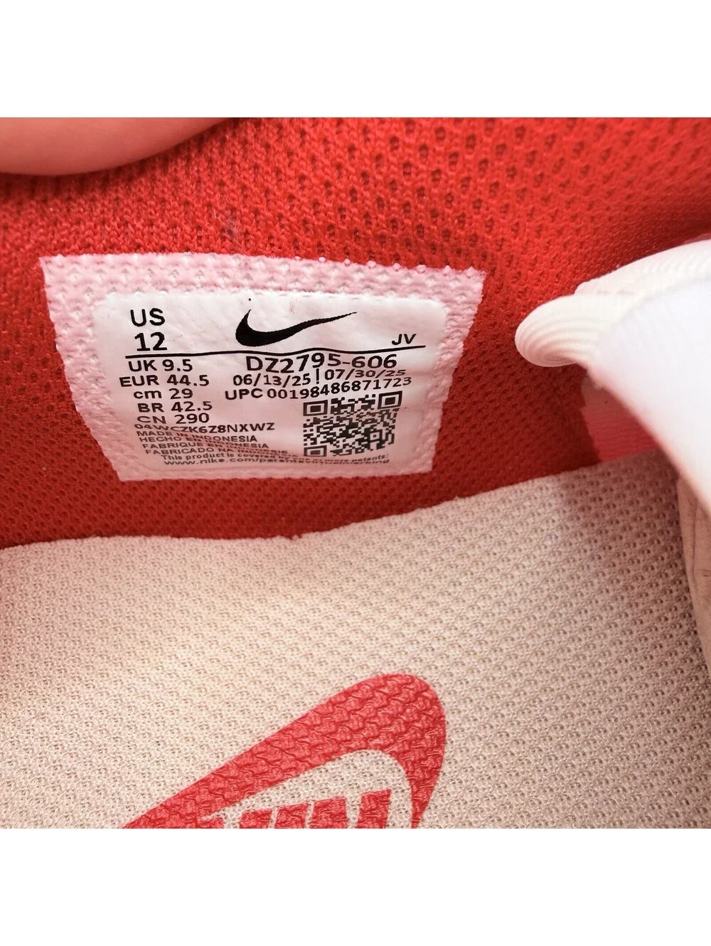 New RIGHT FOOT ONLY Nike Cortez Sneaker Women’s 12 Men’s 10.5 Red White Amputee